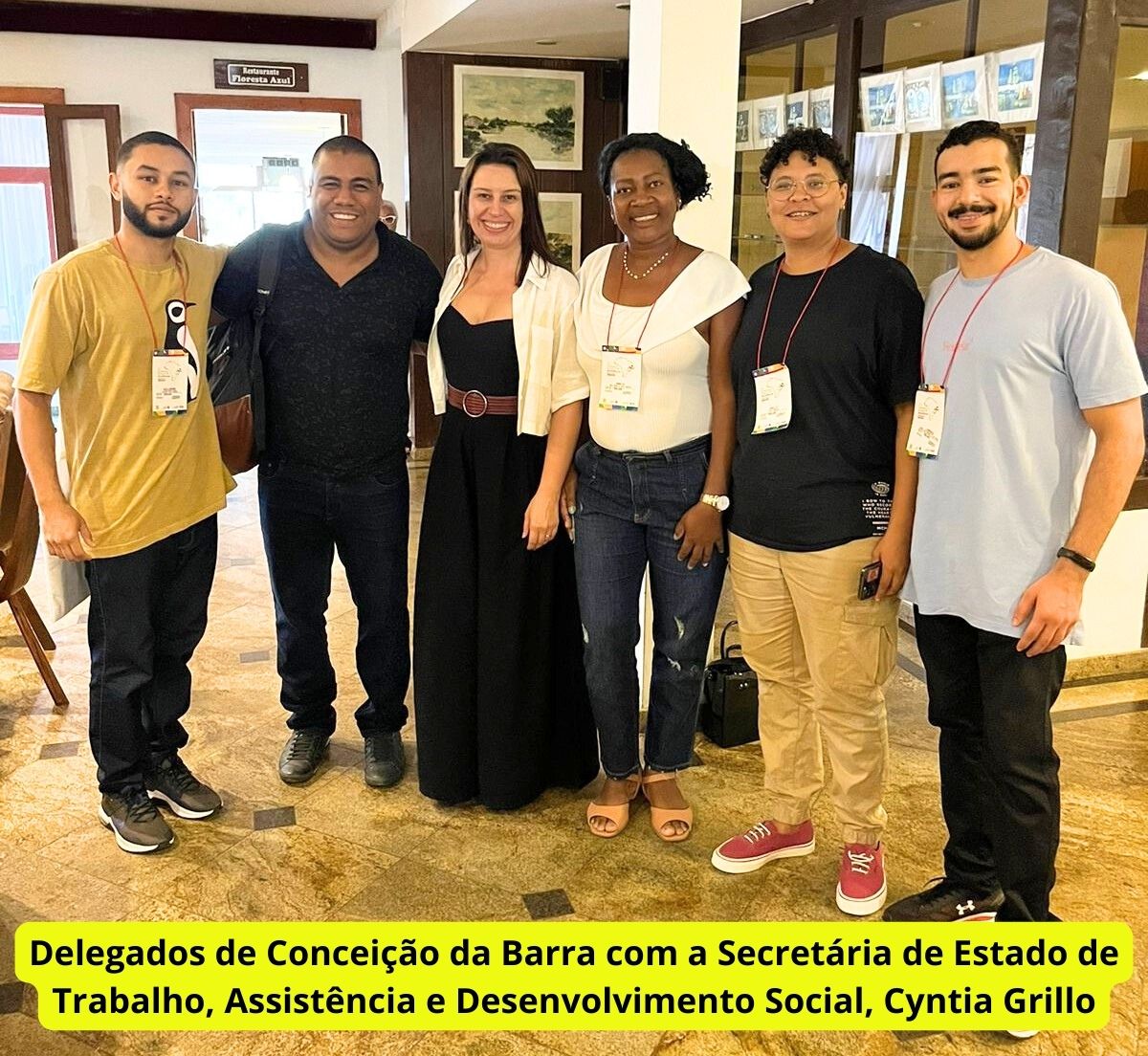 Delegados de Conceição da Barra com a Secretária